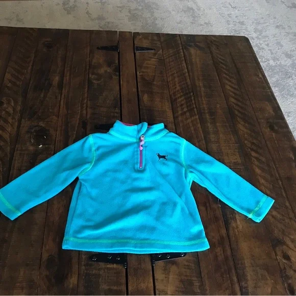 The Black Dog Kids Blue Quarter-Zip Fleece Pullover Size 18 months - Picture 7 of 12